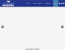 Tablet Screenshot of northbeachbandshell.com
